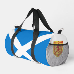 Schottland-Flagge und Wappen Duffle Bag