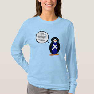 Schottland Flagge Wildtiere Pinguin Personalisiert T-Shirt