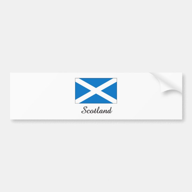 Schottland-Flaggen-Entwurf Autoaufkleber (Vorne)