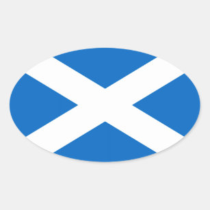 Schottland-Flaggen-Freiheit Ovaler Aufkleber