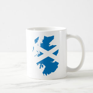 Schottland-Flaggen-Karte Größengleich Tasse