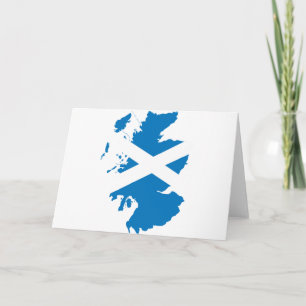 Schottland-Flaggenkarte Karte