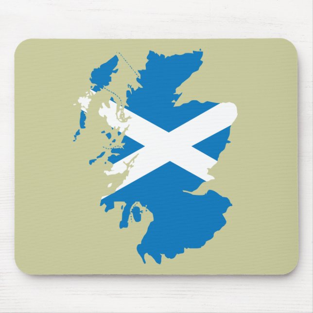 Schottland-Flaggenkarte Mousepad (Vorne)