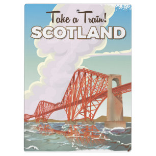Schottland Fourth Bridge Reiseplakat. Klemmbrett
