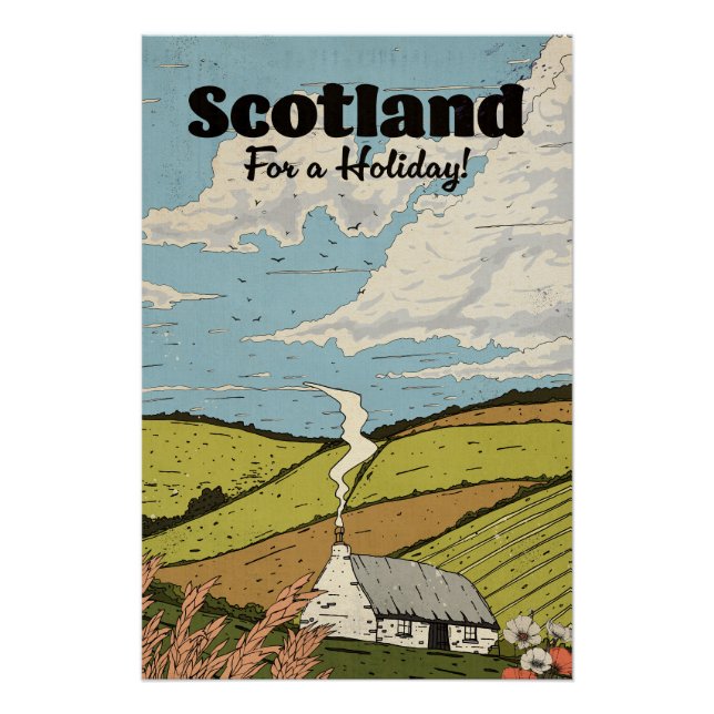 Schottland für einen Urlaub! Poster (Vorderseite)