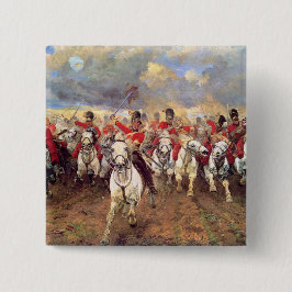 Schottland für immer (Kavalleriebeamte) (Militär) Button