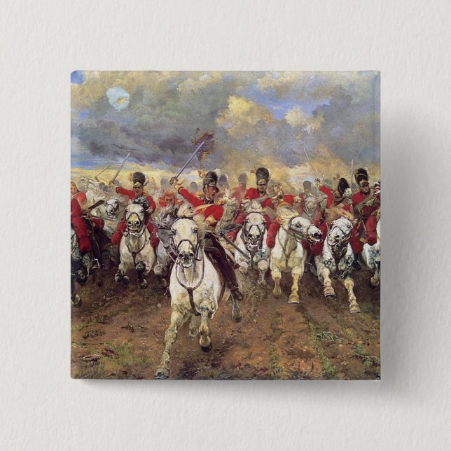 Schottland für immer (Kavalleriebeamte) (Militär) Button (Vorderseite)