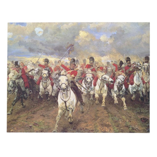 Schottland für immer (Kavalleriebeamte) (Militär) Notizblock (Vorderseite)