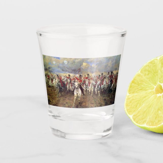 Schottland für immer (Kavalleriebeamte) (Militär) Schnapsglas (Vorderseite)