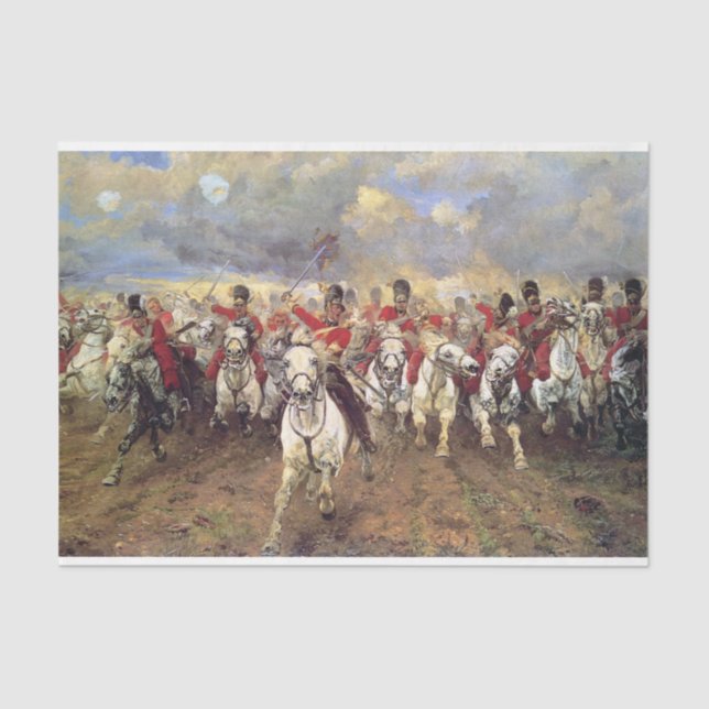 Schottland für immer (Kavalleriebeamte) (Militär) Seidenpapier (Vorderseite)