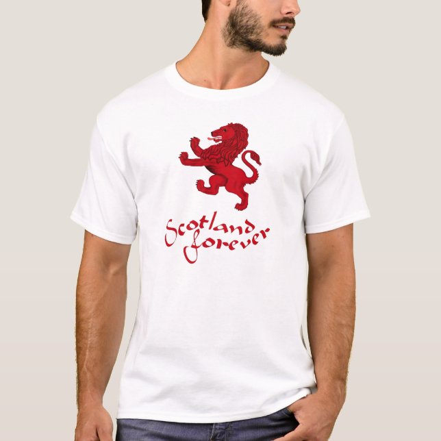 Schottland für immer, zügelloser Löwe T-Shirt (Vorderseite)