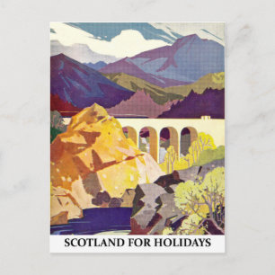 Schottland für Urlaub Postkarte