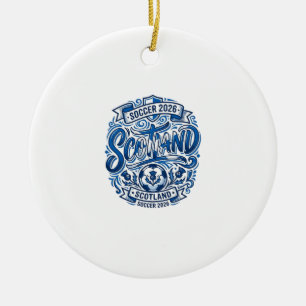 Schottland Fußball 2026 Fußball Fett Land Typograp Keramik Ornament