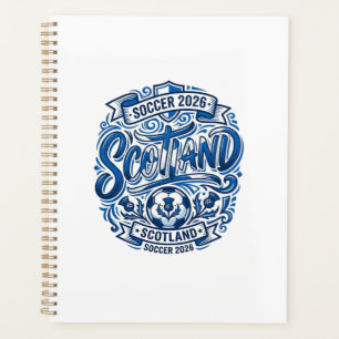 Schottland Fußball 2026 Fußball Fett Land Typograp Planer