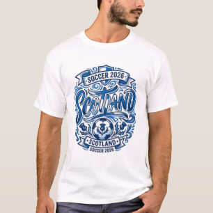 Schottland Fußball 2026 Fußball Fett Land Typograp T-Shirt