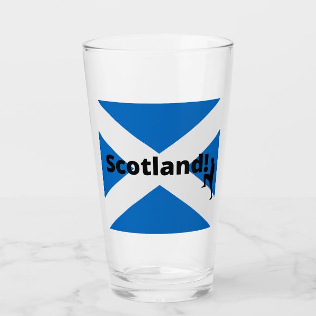 Schottland-Fußball Glas (Vorderseite)