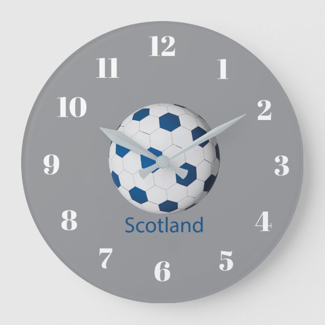 Schottland Fußball Große Wanduhr (Vorderseite)