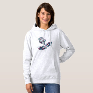 Schottland Geschenke Scottish Thistle Tartan Karie Hoodie