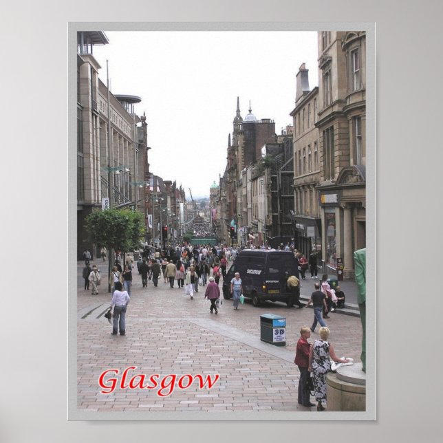 Schottland - Glasgow - Buchanan Street - Poster (Vorne)