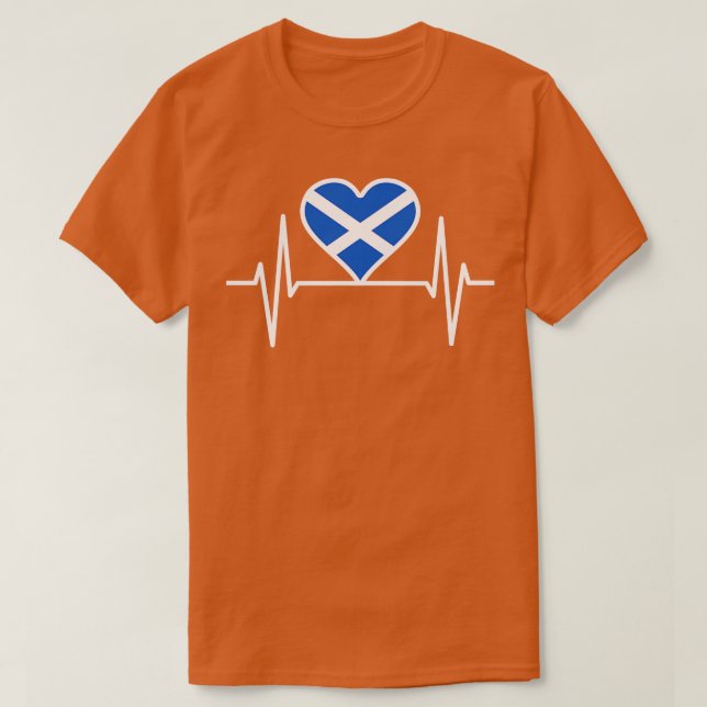 Schottland Heartbeat T-Shirt (Design vorne)