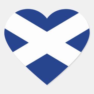 Schottland Herz-Aufkleber