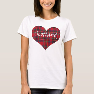 Schottland-Herztartan-T - Shirt
