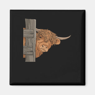 Schottland Highland Cow Gift Women Highland Cow Magnet