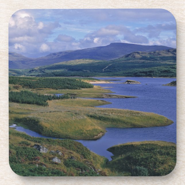Schottland, Highland, Wester Ross, Loch Garry. Ein Getränkeuntersetzer (Vorderseite)