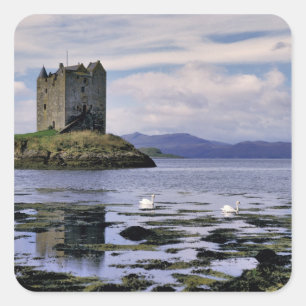 Schottland, Highland, Wester Ross, Stalker Quadratischer Aufkleber