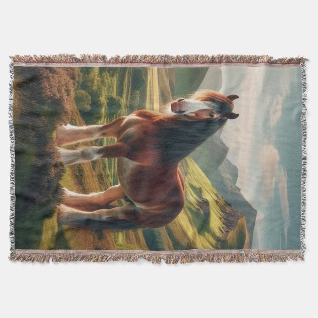 Schottland Highlands Clydesdale-Pferd Decke (Vorderseite)