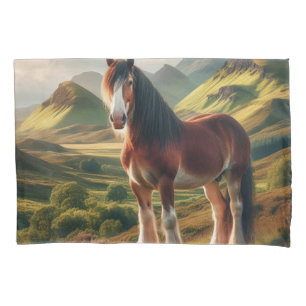 Schottland Highlands Clydesdale-Pferd Kissenbezug