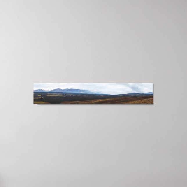 Schottland Highlands Panorama Leinwanddruck (Vorderseite)