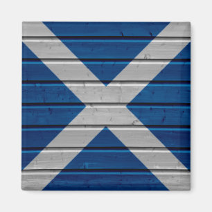 Schottland Holzplankentextur Magnet