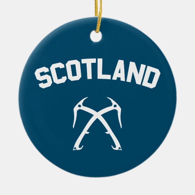 Schottland Ice Climbing Keramik Ornament (Vorne)