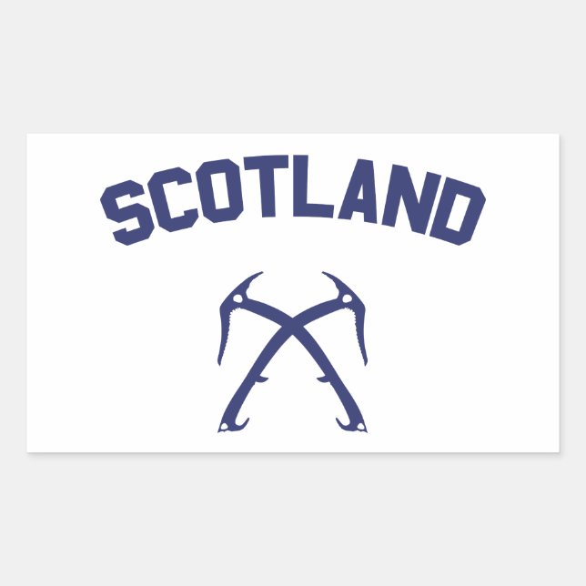 Schottland Ice Climbing Rechteckiger Aufkleber (Vorderseite)