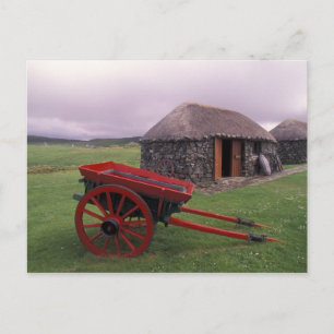 Schottland, Insel Skye, Kilmuir. Ländliche Landsch Postkarte
