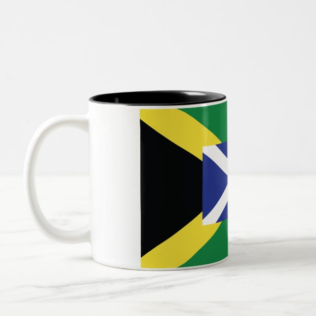 Schottland-/Jamaika-Tasse Zweifarbige Tasse (Links)