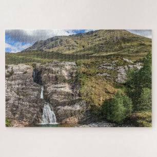 Schottland Jigsaw Puzzle - Wasserfall Glencoe