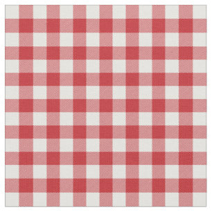 Schottland Klassisches Tartan Muster rot-weiß Xmas Stoff