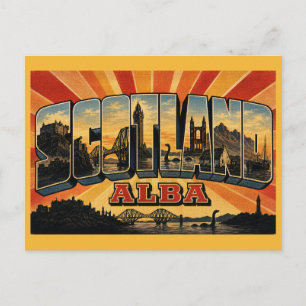 Schottland Land Vintage Postkarte