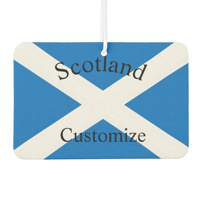 Schottland Landesflagge Thunder_Cove Autolufterfrischer (Vorderseite)