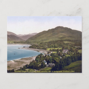 Schottland-Landschaft c1895, Aarochar, Loch Long Postkarte