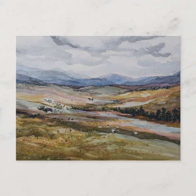 Schottland Landschaft Postcard Postkarte (Vorderseite)