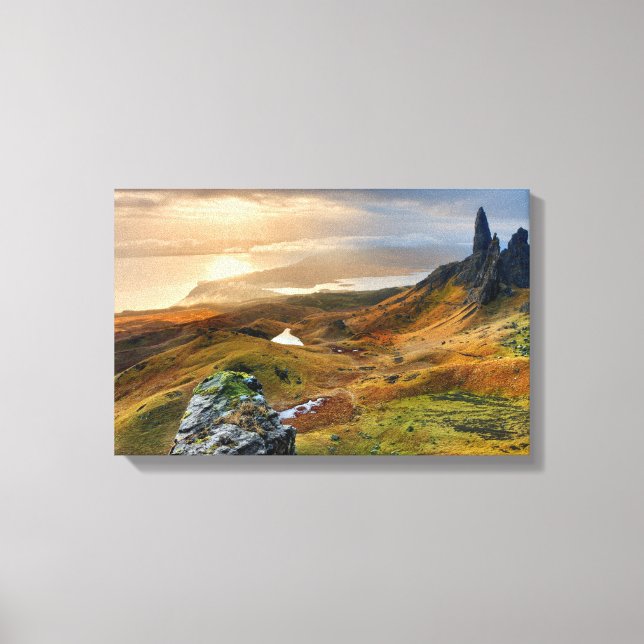 Schottland Landschaftlich Rolling Hills Landschaft Leinwanddruck (Vorderseite)