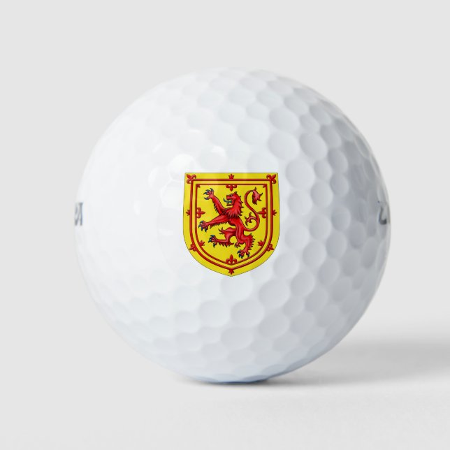 Schottland Löwe Rampenmantel Golfball (Vorderseite)