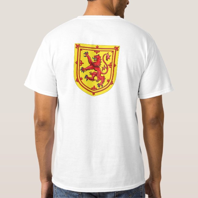 Schottland Löwe Rampenmantel T-Shirt (Rückseite)