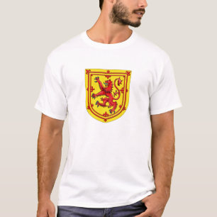 Schottland-Löwe-zügelloses Wappen T-Shirt