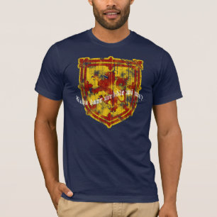 Schottland Männer dunkles Hemd T-Shirt