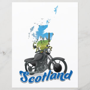 Schottland Motorradkarte Reise Poser