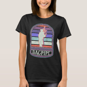 Schottland Music Bagpiper Retro Ba T-Shirt
